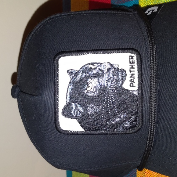 Goorin Bros The Farm Panther Trucker Snapback Cap Hat Black New - Picture 2 of 7